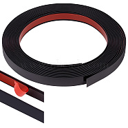 PVC Plastic Edge Banding, Adhesive Veneer Edge Trim for DIY Table, Cabinet, Furniture, Decorative Trim, Black, 11x0.7mm(DIY-WH0504-100A)