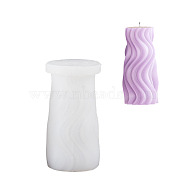 DIY Candle Silicone Molds,  for Candle Making, Pillar, White, 10.4x5.5cm, Inner Diameter: 4.3cm(SIMO-C014-02D)