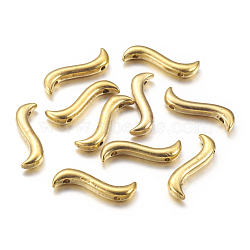 Alloy Spacer Bars, Cadmium Free & Lead Free, Antique Golden, 18x5.5x2mm, Hole, 1mm(X-PALLOY-A13282-AG-RS)