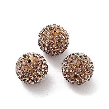 Grade A Rhinestone Pave Disco Ball Beads, for Unisex Jewelry Making, Round, Crystal, PP13(1.9~2mm), 16mm, Hole: 1.5mm