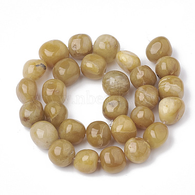 Chapelets de perles jaunes en aventurine naturelle(G-S299-88)-2