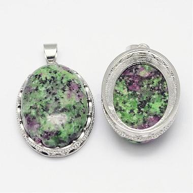 Natural Ruby in Zoisite Pendants(G-D851-31)-2