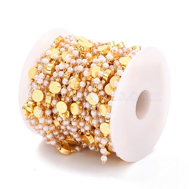 Chaînes de perles d'imitation en plastique ccb faites à la main(CHC-I038-23G)-4