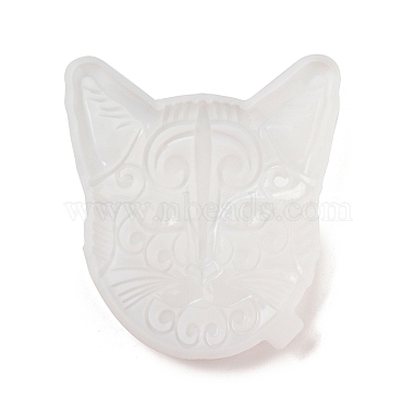 Cat Face DIY Silicone Molds(AJEW-D052-04)-5