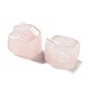 Figurines de maison de guérison sculptées en quartz rose naturel(DJEW-P015-01E)-2