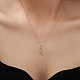 925 Sterling Silver Cable Chain Necklaces(STER-P065-14G)-3