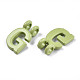 Spray Painted Alloy  2-Loop Link Pendants(X-PALLOY-T075-48G-RS)-3