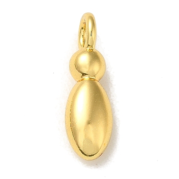 Brass Pendants, Real 18K Gold Plated, Letter I, 19x6mm, Hole: 3.3mm
