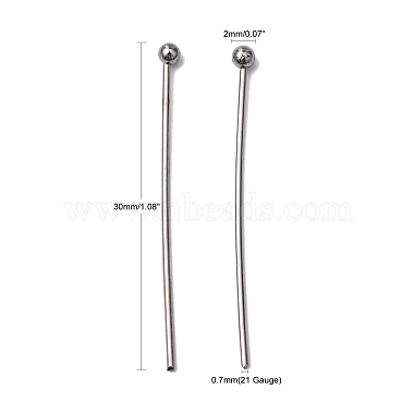 304 Stainless Steel Ball Head pins(STAS-M010-30mm-01)-5