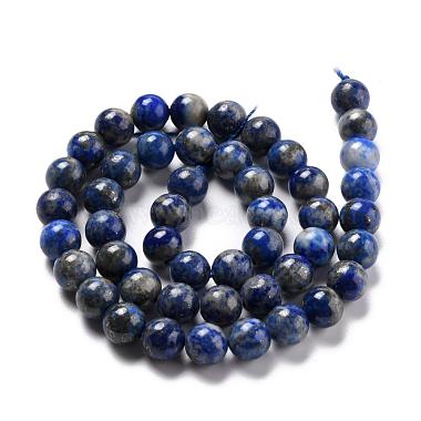 Natural Lapis Lazuli Round Bead Strands(G-E262-01-8mm)-3