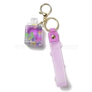 Perfume Bottle Acrylic Pendant Keychain Decoration(KEYC-D018-08)-3
