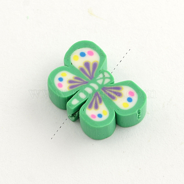 Handmade Polymer Clay Butterfly Beads(X-CLAY-Q219-011)-2