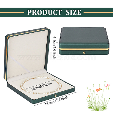 квадратная коробка для жемчужного ожерелья из искусственной кожи(LBOX-WH0002-06A)-2