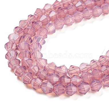 Baking Painted Transparent Glass Beads Strands(DGLA-F029-J4mm-04)-4