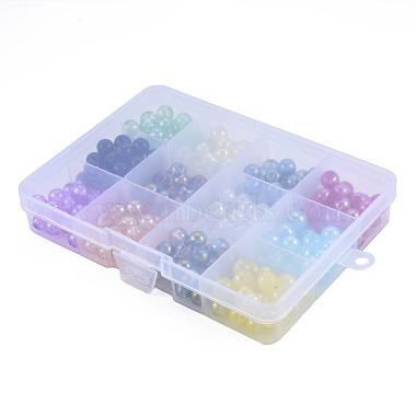 300Pcs 12 Color Electroplate Glass Beads(EGLA-T008-029)-2