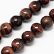 Natural Red Tiger Eye Stone Bead Strands(G-R193-08-6mm)-1