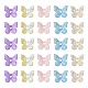 50Pcs 5 Colors Transparent Spray Painted Glass Charms(GLAA-FS0001-05)-2