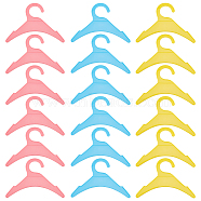 18Pcs 3 Colors Plastic Clothes Hanger for Dog Cat, Anti-Slip Small Pet Apparel Hanger, Mixed Color, 150x210x3mm, 6pcs/color(AJEW-DR0001-10)