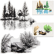 Clear Silicone Stamps, for DIY Scrapbooking, Photo Album Decorative, Cards Making, Tree, 160x110x3mm(DIY-WH0504-69)