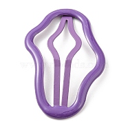 Cloud Alloy Snap Hair Clips, Hair Accessories for Girls, Medium Purple, 67.5x42x1.5mm(PHAR-D014-01M)
