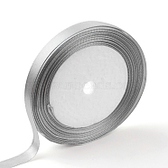 Single Face Satin Ribbon, Polyester Ribbon, Light Grey, 1 inch(25mm) wide, 25yards/roll(22.86m/roll), 5rolls/group, 125yards/group(114.3m/group)(RC25mmY-121)