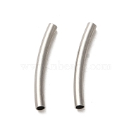 304 Stainless Steel Tube Beads, Stainless Steel Color, 19.5~20x2mm, Hole: 1.5mm(STAS-C091-02A-P)