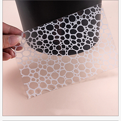 Filler Stickers(No Adhesive on the back), for UV Resin, Epoxy Resin Jewelry Craft Making, Flat Round with Pattern, White, 15x10cm(DIY-I011-10)