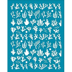 Silk Screen Printing Stencil, for Painting on Wood, DIY Decoration T-Shirt Fabric, Ocean Themed Pattern, 100x127mm(DIY-WH0341-134)