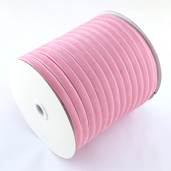 3/8 inch Single Face Velvet Ribbon, Pearl Pink, 3/8 inch(9.5mm), about 200yards/roll(182.88m/roll)