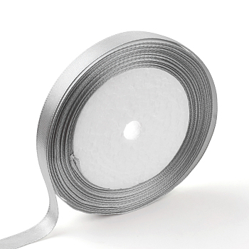 Single Face Satin Ribbon, Polyester Ribbon, Light Grey, 1 inch(25mm) wide, 25yards/roll(22.86m/roll), 5rolls/group, 125yards/group(114.3m/group)