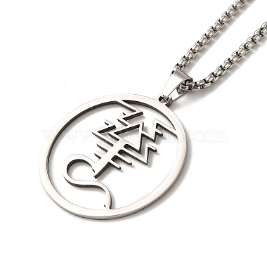 Flat Round 201 Stainless Steel Necklaces