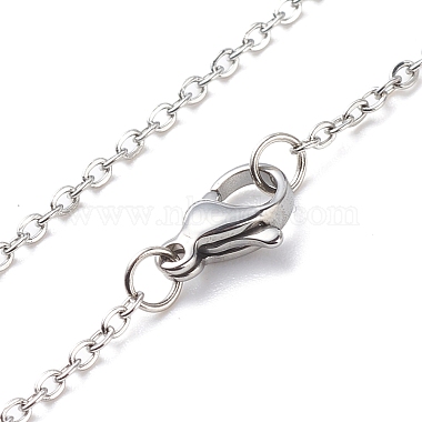 Cat Eye Sun Pendant Necklace with 304 Stainless Steel Cable Chains for Women(NJEW-JN03974)-8