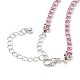 Alloy Rhinestone Cup Chain Necklaces(NJEW-H217-02P)-3