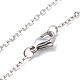 Cat Eye Sun Pendant Necklace with 304 Stainless Steel Cable Chains for Women(NJEW-JN03974)-8