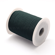 Round Polyester Cords, Dark Slate Gray, 4mm, about 21.87 yards(20m)/roll(OCOR-L030-121)