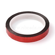 Laser Shining PET Plastic Scrapbook Decorative Adhesive Tapes, Red, 0.59 inch(15mm), 50m/roll(AJEW-H122-B03)