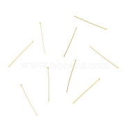 Brass Flat Head Pins, Long-Lasting Plated, Real 18K Gold Plated, 25x0.5mm, Head: 1mm(KK-F824-114A-G)