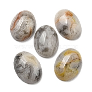 Natural Crazy Agate Cabochons, Oval, 18x13x5~5.5mm(G-C115-01A-33)