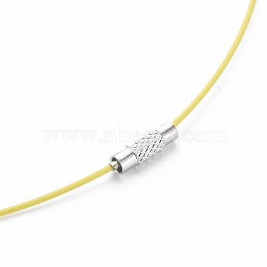 Stainless Steel Wire Necklace Cord DIY Jewelry Making(TWIR-R003-02)-4