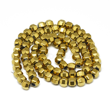 Electroplate Non-magnetic Synthetic Hematite Beads Strands(G-T061-50A)-2