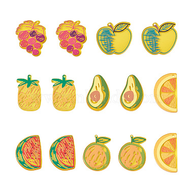 Mixed Color Fruit Acrylic Pendants