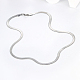 Stainless Steel Herringbone Chain Necklace for Women(NW8434-2)-1