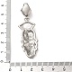 halloween 304 pendentifs en acier inoxydable et émail(STAS-Q317-05E-AS)-3