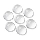 Demi transparente cabochons de verre ronde(X-GGLA-R027-16mm)-4