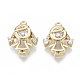 Brass Micro Pave Cubic Zirconia Charms(X-KK-N232-47-NF)-1