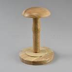 Wooden Hat Display Stands for Desktop, Blanched Almond, 16x23cm(ODIS-WH0086-240A)