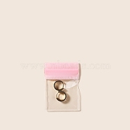 Clear PVC Jewelry Packaging Zip Lock Bags, Waterproof Self-sealing Bags, Rectangle, Pink, 7x5cm(PW-WG9B053-07)