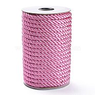 Nylon Thread, for Home Decorate, Upholstery, Curtain Tieback, Honor Cord, Pearl Pink, 8mm, 20m/roll(X-NWIR-E027-14A-10)