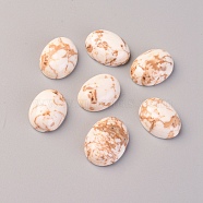 Natural Magnesite Cabochons, Dyed, Oval, Beige, 16x12x6mm(TURQ-L031-038C-03)