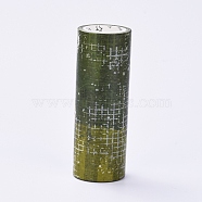 DIY Scrapbook Decorative Adhesive Tapes, with Spool, Olive, 100mm, about 5m/roll(DIY-I017-03B)